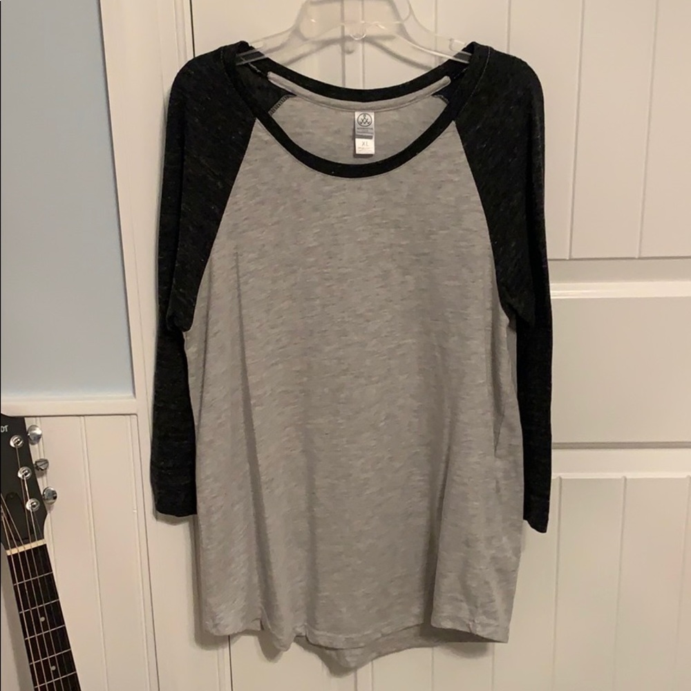 Grey Baseball Tee
